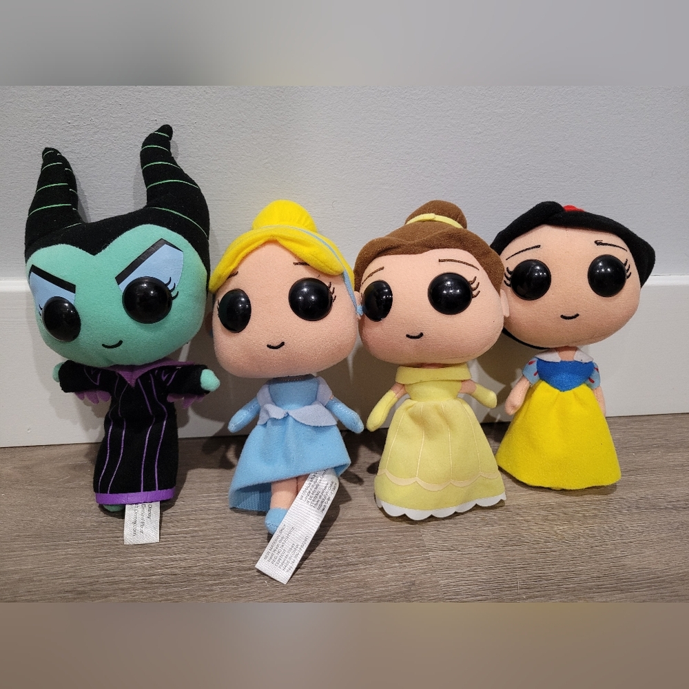 Disney Princess and Villain Plush Doll Set Plush FUNKO Pop